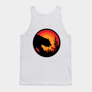 Grizzly in the moonlight Tank Top